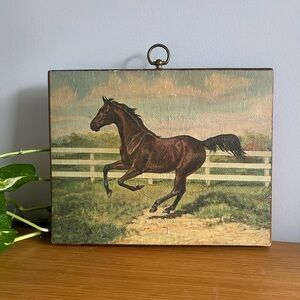 Vintage Horse Wall Art 1940s